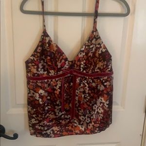 Floral silk camisol